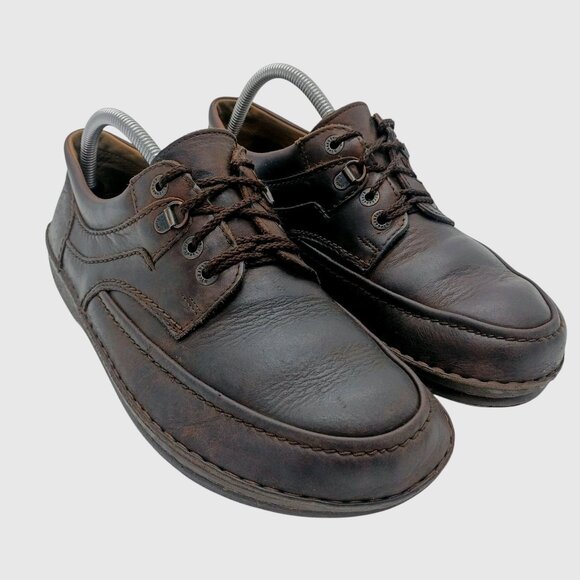 Birkenstock Shoes US Mens 8 Womens 10 Brown Leather Comfort Casual Made Germany - Picture 2 of 8